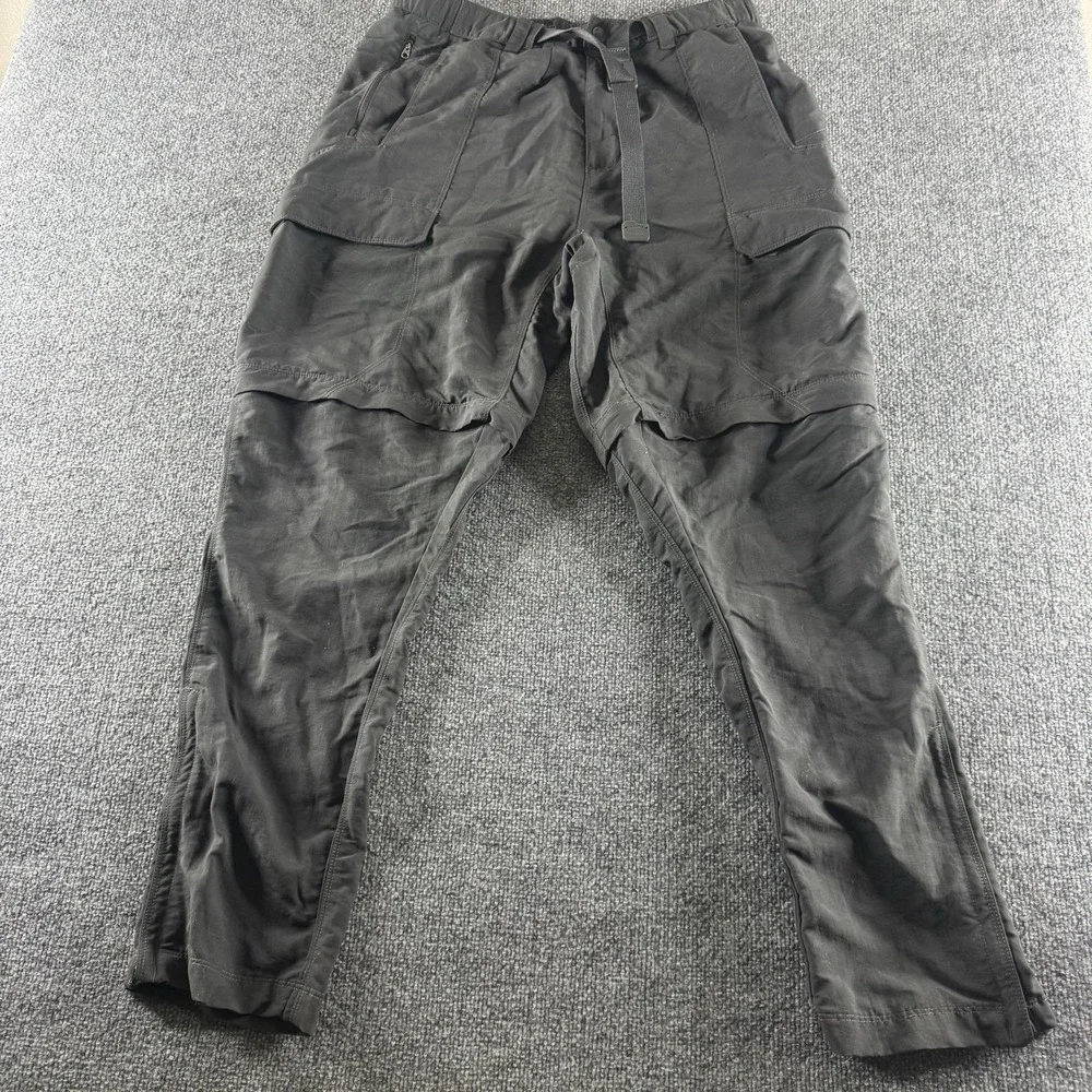 The North Face Pants Mens 32x30 Gray Cargo Microfiber Belted Outdoor Hiking